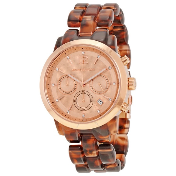 Michael Kors Accessories - Michael Kors Audrina Chronograph Tortoise